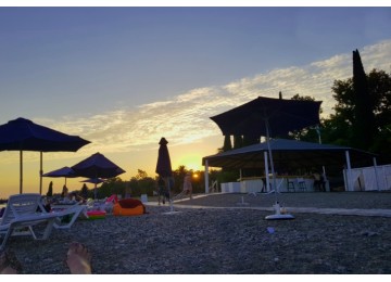 Собственный пляж| Отель «Родина»| Абхазия, Новый Афон